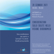 Webinar Soci Istruttori A.CS.I. : Considerazioni sulla Salute nella visione Biodinamica