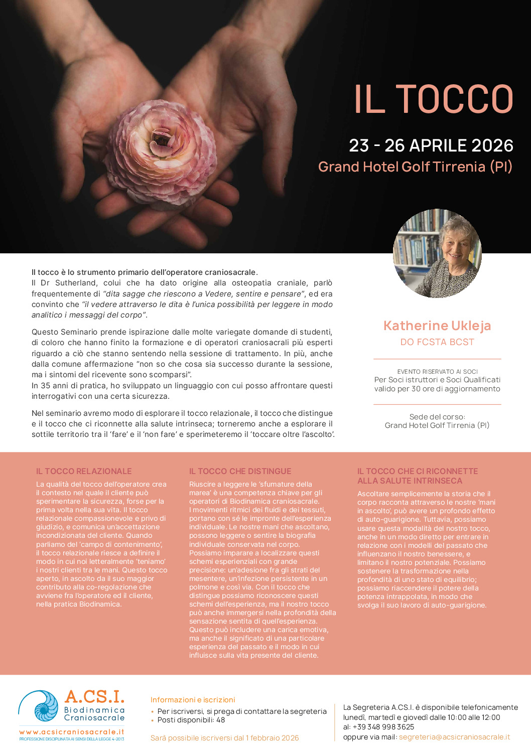 Il Tocco - Seminario con Katherine Ukleja